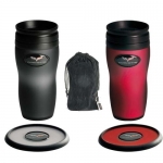 E15749 MUG-C6 CORVETTE SOFT TOUCH TUMBLER SET-SMOKE OR RED