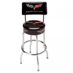 E15776 STOOL-WITH BACK-C6 CORVETTE COUNTER STOOL