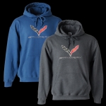 E15834 SWEATSHIRT-HOODED-C7 STINGRAY-CHARCOAL