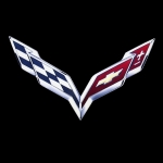 E15847 SIGN-C7 CORVETTE EMBLEM-24 X 16