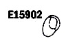 E15902 BUCKET-HEADLAMP-CLOTH LAYUP-LEFT HAND-53ONLY