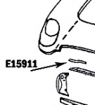 E15911 BONDING STRIP-RADIATOR SUPPORT-UPPER RIGHT-53-57