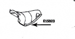 E15923 TUNNEL-TRANSMISSION-PRESS MOLDED-WHITE-53-55