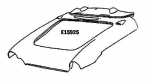 E15925 HOOD SURROUND-PRESS MOLDED-INCLUDES UPPER DASH-WHITE-56-57