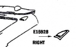 E15928 SCOOP-RIGHT HAND FENDER-HANDLAID-56-57
