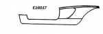 E16017 PANEL-ROCKER WITH SIDE FENDER-PRESS MOLDED-WHITE-LEFT-58-60