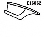 E16062 FENDER-PRESS MOLDED-WHITE-RIGHT HAND-58-61