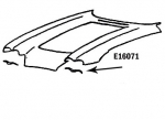 Click Here For Full Product Info E16071 BONDING STRIP-UPPER HEADLAMP OPENING-PRESS MOLDED-WHITE-LEFT HAND-58-62