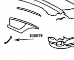 Click Here For Full Product Info E16079 LOUVRE-FRONT FENDER-PRESS MOLDED-WHITE-RIGHT HAND-58-61