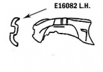 E16082 BONDING STRIP-INNER SKIRT-FRONT-PRESS MOLDED-WHITE-LEFT HAND-58-62