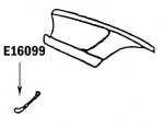 Click Here For Full Product Info E16099 LOUVRE-FRONT FENDER-PRESS MOLDED-WHITE-RIGHT HAND-62