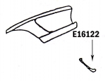 Click Here For Full Product Info E16122 LOUVRE-FRONT FENDER-PRESS MOLDED-WHITE-LEFT HAND-62
