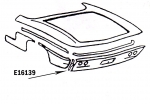 E16139 BONDING STRIP-CORNER-VERTICAL-PRESS MOLDED-WHITE-LEFT HAND-61-62