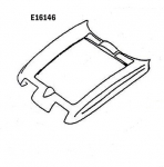 E16146 HOOD SURROUND-PRESS MOLDED-WHITE-63-64