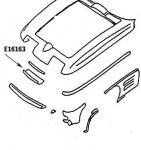 Click Here For Full Product Info E16163 PANEL-UPPER GRILLE-PRESS MOLDED-WHITE-63-64