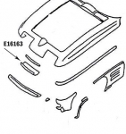 E16163 PANEL-UPPER GRILLE-PRESS MOLDED-WHITE-63-64