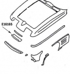 Click Here For Full Product Info E16165 PANEL-UPPER GRILLE-PRESS MOLDED-GRAY-65-66