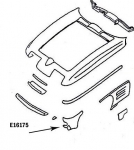 E16175 PANEL-PARK LAMP-PRESS MOLDED-BLACK-LEFT HAND-67