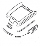 Click Here For Full Product Info E16183 FENDER-PRESS MOLDED-WHITE-LEFT HAND-63-64