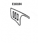 E16184 FENDER-PRESS MOLDED-GRAY-RIGHT HAND-65-66