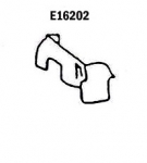 E16202 SKIRT-INNER FENDER-PRESS MOLDED-WHITE-RIGHT HAND-63