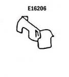 Click Here For Full Product Info E16206 SKIRT-INNER FENDER-PRESS MOLDED-WHITE-RIGHT HAND-64