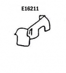 Click Here For Full Product Info E16211 SKIRT-INNER FENDER-PRESS MOLDED-WHITE-LEFT HAND-65