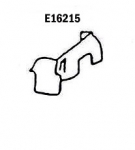 E16215 SKIRT-INNER FENDER-PRESS MOLDED-GRAY-LEFT HAND-66