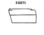 E16271 DOOR-SKIN-ROADSTER-HAND LAYUP-RIGHT HAND-63-64