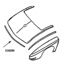 E16286 BONDING STRIP-UPPER TAILLAMP PANEL-PRESS MOLDED-WHITE-63-64