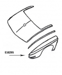 Click Here For Full Product Info E16295 FENDER-REAR-PRESS MOLDED-WHITE-RIGHT-63-65