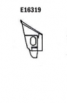 Click Here For Full Product Info E16319 BAFFLE-REAR FENDER-FRONT BAFFLE-PRESS MOLDED-GRAY-LEFT HAND-63-66