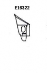 Click Here For Full Product Info E16322 BAFFLE-REAR FENDER-FRONT BAFFLE-PRESS MOLDED-BLACK-LEFT HAND-67