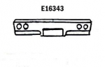 E16343 PANEL-TAILLAMP-PRESS MOLDED-WHITE-63-65