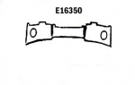 E16350 PANEL-REAR EXHAUST-PRESS MOLDED-WHITE-63
