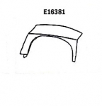 E16381 PANEL-REPAIR-LARGE FLARE-REAR-RIGHT HAND-HAND LAYUP-BLACK-63-67