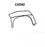 Click Here For Full Product Info E16382 PANEL-REPAIR-LARGE FLARE-REAR-LEFT HAND-HAND LAYUP-BLACK-63-67