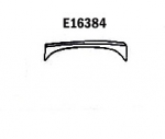 E16384 PANEL-REPAIR-SMALL FLARE-REAR-LEFT HAND-PRESS MOLDED-GRAY-63-66