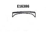 E16386 PANEL-REPAIR-SMALL FLARE-FRONT-RIGHT HAND-PRESS MOLDED-BLACK-67