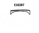 E16387 PANEL-REPAIR-SMALL FLARE-FRONT-LEFT HAND-PRESS MOLDED-BLACK-67