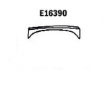 E16390 PANEL-REPAIR-SMALL FLARE-FRONT-LEFT HAND-PRESS MOLDED-WHITE-63-65