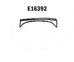 E16392 PANEL-REPAIR-SMALL FLARE-REAR-LEFT HAND-PRESS MOLDED-WHITE-63-65