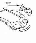 Click Here For Full Product Info E16474 SKIRT-INNER FENDER-PRESS MOLDED-BLACK-LEFT HAND-69-72