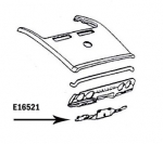 Click Here For Full Product Info E16521 PANEL-EXHAUST-WITH BACK LAMP RETAINERS INSTALLED-PRESS MOLDED-BLACK-68
