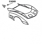 Click Here For Full Product Info E16569 PANEL-COWL TOP BOND-PRESS MOLDED-BLACK-RIGHT HAND-73-82