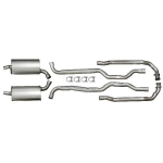 E1657 EXHAUST SYSTEM-ALUMINIZED WITH MUFFLERS-2 1-2 INCH-63L-65