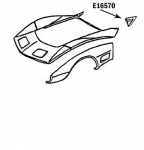 Click Here For Full Product Info E16570 PANEL-COWL TOP BOND-PRESS MOLDED-BLACK-LEFT HAND-73-82