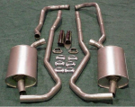 Click Here For Full Product Info E1663 EXHAUST SYSTEM-ALUMINIZED-2 TO 2.5 INCH-SMALL BLOCK-AUTOMATIC-68-72