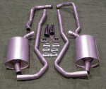 E20082 EXHAUST SYSTEM-STAINLESS STEEL-2 TO 2.5 INCH-SMALL BLOCK-MANUAL-68-72