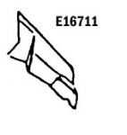 E16711 SKIRT-INNER-HAND LAYUP-LEFT HAND-55-57